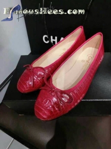 C flat classic snake leather red